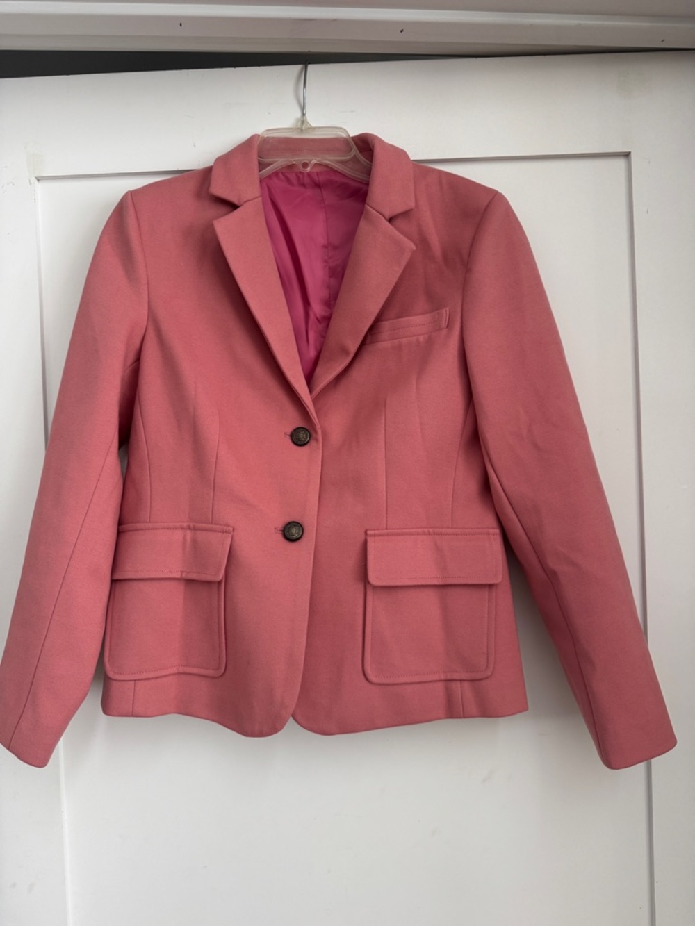 Women's Pink Tailored Blazer Jacket
